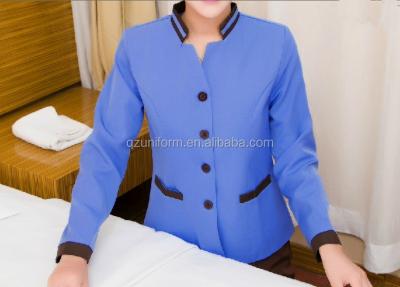 China Hotel Housekeeping / Maid Staff Uniform Anti-static Uniform for sale