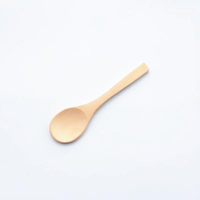 China 2020 New Style Viable Wholesale Price 10cm Wooden Spoon Accept Custom Logo for sale