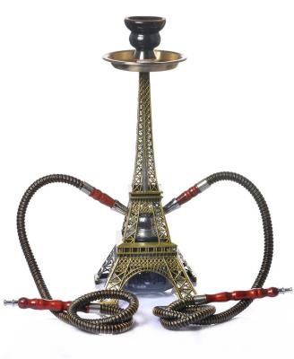 China Smooking Hookah Wholesale Price Eiffel Tower Design Hot Selling Glass Hookah for sale