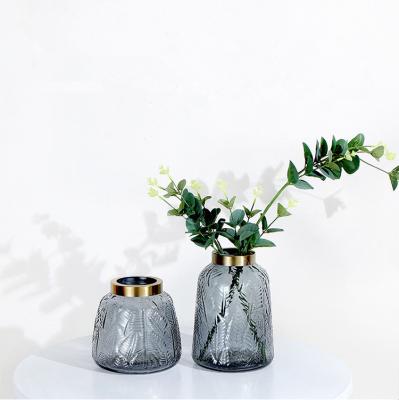 China Wholesale Price Europe Design Vase Hot Selling Modern Colored Glass for sale