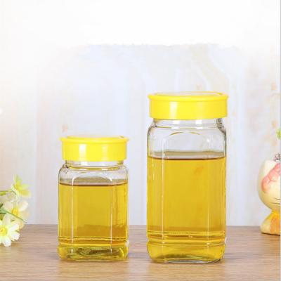 China Food Contact Safe Hot Selling Wholesale Price Octagon Glass Jar For Honey 1kg for sale