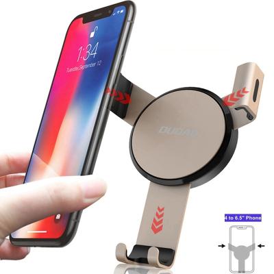 China Adjustable Aluminum Made 360 ​​Degree Rotating Factory Competitive Price Metal Car Air Vent Mount Gravity Phone Holder for sale