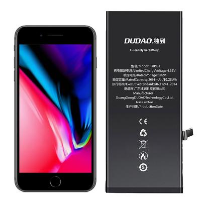 China Mobile phone Dongguan DUDAO factory dropshipping wholesale OEM mobile phone battery for iPhone 8 plus battery for sale