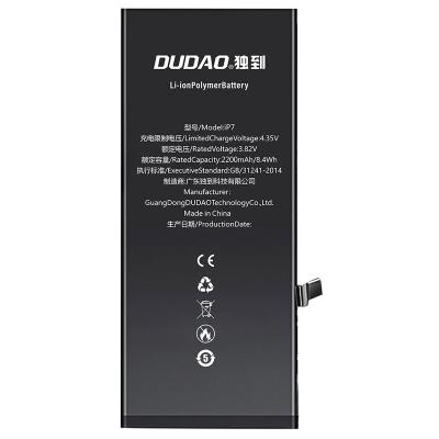 China Official Wholesale Dropshipping Logo Mobile Phone Repair Battery Factory Custom DUDAO Mobile Phone For iPhone 7 Battery for sale