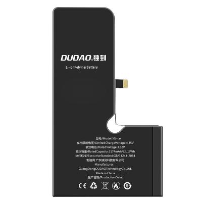 China Mobile Phone Dongguan DUDAO Factory Wholesale OEM Dropship Phone Battery For iPhone XS MAX Battery for sale