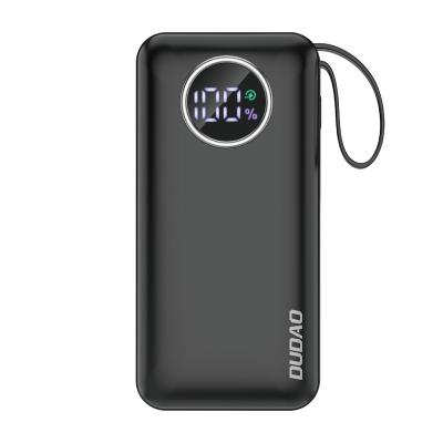 China Fast Charging Support DUDAO Official Wholesale To Global Distributor OEM Custom Logo External Battery Portable Charger With Cable Power Bank 10000mah for sale