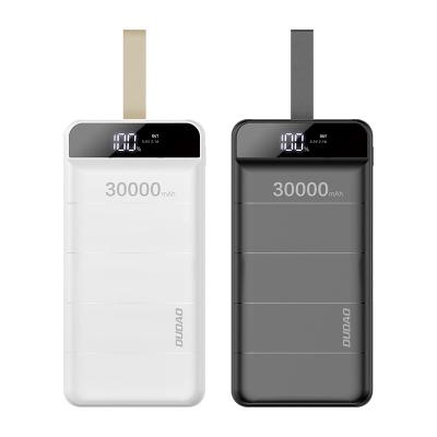 China Official Wholesale LED Display DUDAO to Global Distributor Custom Logo Powerbank Portable Charger Power Bank 30000mah External Battery for sale