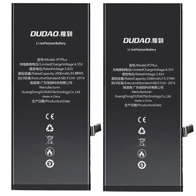 China Original factory wholesale CE DUDAO cell phone FCC certified cell phone repair parts for iPhone 7 plus battery for sale