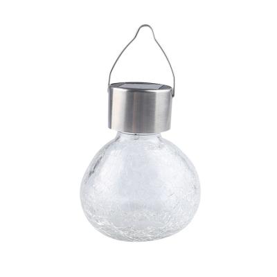 China Garden Hanging Outdoor Glass Mason Jar Lights Waterproof LED Solar Lantern Outdoor Solar Lantern Lights Decorative for sale