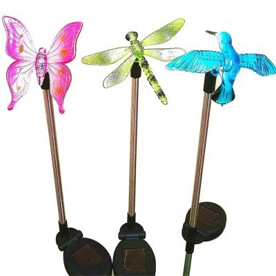 China Outdoor Used Solar Garden Butterfly Lights for sale