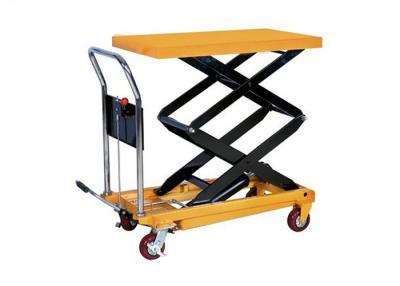 China Stainless Steel Hydraulic Scissor Lift Table , 750KG Rated Load Mobile Hydraulic Lift for sale