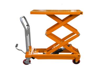 China 1000 kg Load Manual Hydraulic Lift Easy Handling 700 * 450 * 35 Table Size for sale