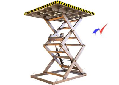 China Warehouse Stationary Scissor Lift , 2500 × 1500 Platform Electric Mini Scissor Lift for sale