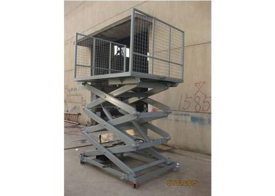 China Loading / Unloading Goods Hydraulic Lift Ladder 2000 × 1500mm Platform Multi Forks for sale