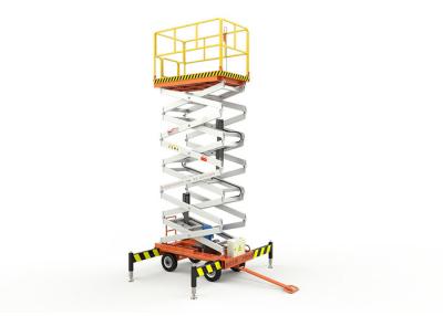 China 4 Wheel Mobile Aerial Work Platform Hydraulic Scissor Lift With 7.5m Lifting Height for sale