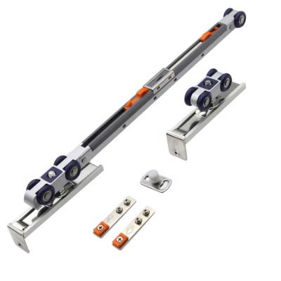 China Damper Set of Modern Sliding Door Buffer with Screws Combine Track Pulley Bumper for Wooden Door for sale