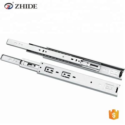 China High Quality 3 Fold+Full Extension 45mm Plate 3 Fold Soft Closing Channel Cold Rolled Steel Buffet Drawer Slide for sale