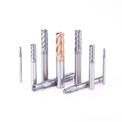 China Carbide 4 Flutes Ball Nose End Mill CNC Cutting Tools Diamond End Mill Cutter Pcd Ball Nose End Mill for sale