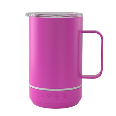 China Video Appeal Stainless Steel Tumbler Cup Double Wall Vacuum Insulated Mug With Handle for sale