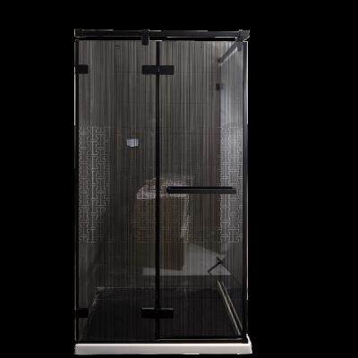 China Modern Easy To Install Square Clear Free Standing Shower Enclosure Hotel Shower Enclosure Set for sale