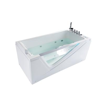 China Chinese Hotel Free Space Large Bathtub Massage Whirlpool Maker Freestanding Bathtub With Spa for sale