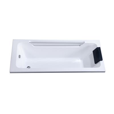 China Bathroom Modern Freestanding Bathtub Acrylic Freestanding Bathtub Easy To Clean Large Space Faucet Bathtub for sale