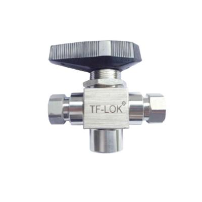 China 10000 psi cng fill valve stainless steel 3 way ball valves 1/8