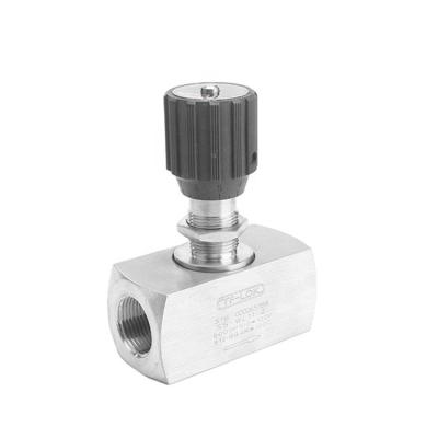 China General Female Threaded Metering Valve With Black Round Knob for sale