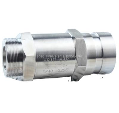 China General Double Phase Female Thread Steel Check Valve for sale