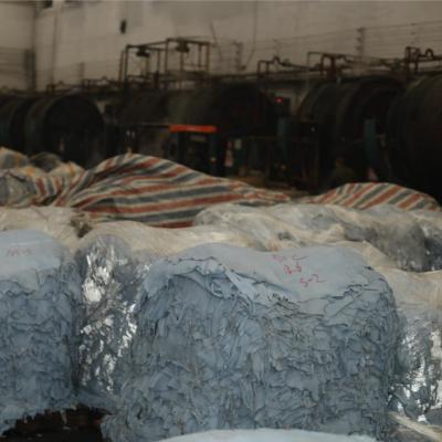 China Factory Wholesale Various Specifications Water Resistant Customization Split Leather Wet Blue Sheep Skin Wet Blue Leather Sheep Skins for sale