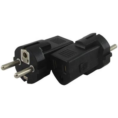 China Shcuko Residential / General Purpose European Plug to NEMA 5-15R Adapter for sale