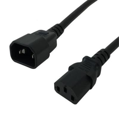 China International COMPUTER 10A 125V/250V IEC C14 To IEC C13 Connector Power Cord for sale