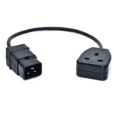 China IEC C20 UK Single Female 13A Cable Lead Lead IEC C20 Male 16A Plug for sale