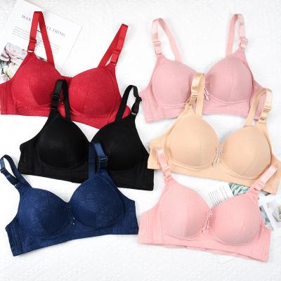 China Wholesale Bra Women's Underwear Breathable Breast Holding Sexy Lace Seamless Comfortable Wireless Bra for sale