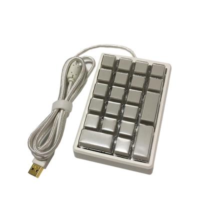 China ABS Material 21 Keys USB Mini POS Intelligent Numeric Programmable Keyboard KB21U for sale