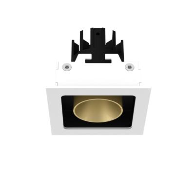 China New Modern 12W 15W Square Dimmable Adjustable COB Led Grill Light Recessed Downlights Wall Washer Ceiling Lamp Indoor Spotlights for sale