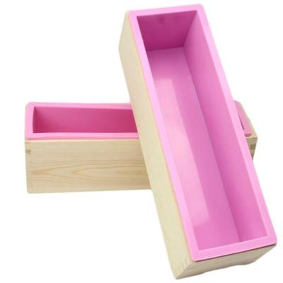 China Large Sustainable Wholesale Rectangle Silicone Making Soap Bar Handmade Silicone Soap Mold for sale