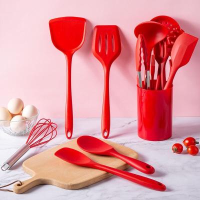 China Sustainable Hot Selling Unique Stainless Steel Luxury Reusable Household Silicone Portable Kitchen Utensils for sale