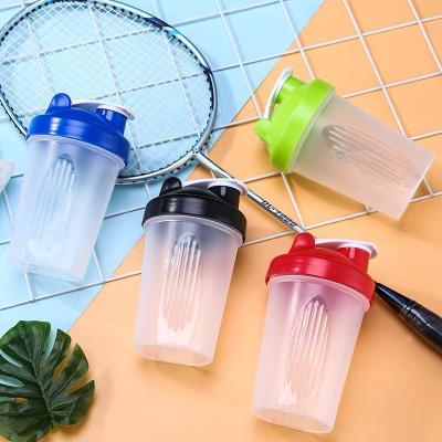 China Sustainable Hot Selling Custom Logo BPA Free 13Oz Plastic With Mixing Ball And Lid Colorful Protein Shaker Bottle for sale