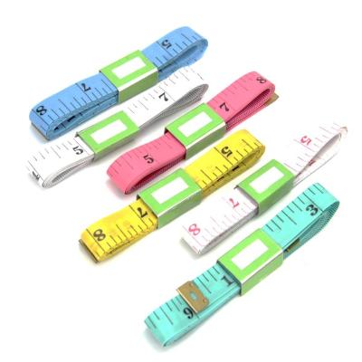 China 2021 Hot Selling Mini Reel Clothing Sewing Pink Smooth Retractable Soft Measuring Tape Waist Body Suits for sale