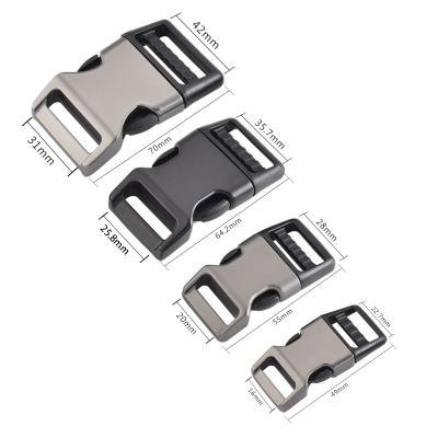 China 16mm 20mm 25.8mm 31mm Half Plastic & Half Metal Buckle Quick Release Buckle For Luggage for sale