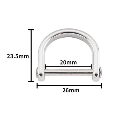 Chine Fashion Smooth Polishing Buckle Rings Plated Metal Zinc Alloy Bag Belt Hardware Accessories C Ring à vendre