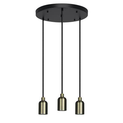 China Retro Chandeliers E27 Lamp Fittings Max Light 60W Screw Free Sample Pendant Lamp Holder for sale