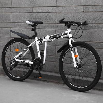 China Customizable OEM 26 inch carbon folding bike 21/24/27 speed high quality portable mtb bicycle for sale