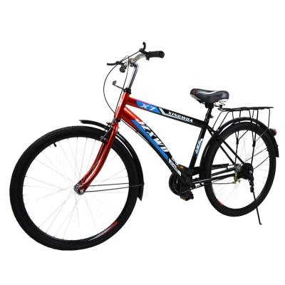 China Wholesale Popular City Bicycle Portable 26 Inch Double Seat High Carbon Steel City Bike For Adult for sale