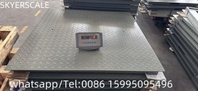 China Heavy Duty Floor Scale 1.2x1.5m Platform Weighing Scales Carbon Steel 3000kg for sale