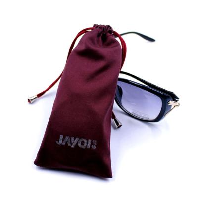 China Custom Oversized Sunglasses Textile Bag Pouch Microfiber Textile Glasses Bag Cell Phone Pouch for sale