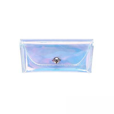 China Custom Clear Transparent Oversized Sunglasses Laser PVC Sunglasses Case For Packing Glasses for sale