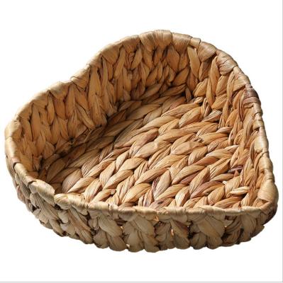 China China Fruit Tray Weaving By Grass, Round Bins For Vegetable, Arts And Crafts for sale