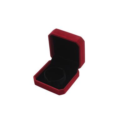 China Travel Material Flannelette+grey Red Jewelry Flannelette+grey Panel Fashion Portable Jewelry Box for sale